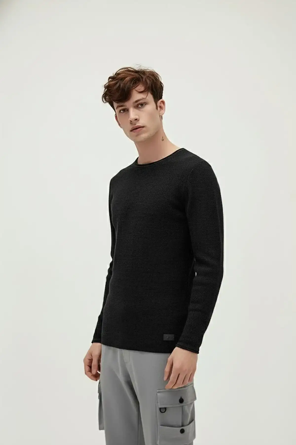 BAD BEAR DAPPLE KNIT Erkek Siyah Triko Kazak