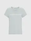 Calvin Klein CORE INSTIT LOGO SLI Kadın Gri T-Shirt