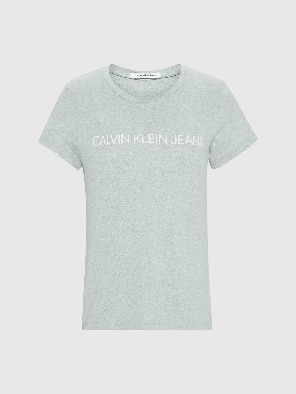 Calvin Klein CORE INSTIT LOGO SLI Kadın Gri T-Shirt
