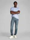 Calvin Klein LINEN COTTON T-SHIRT Mavi Erkek Tişört