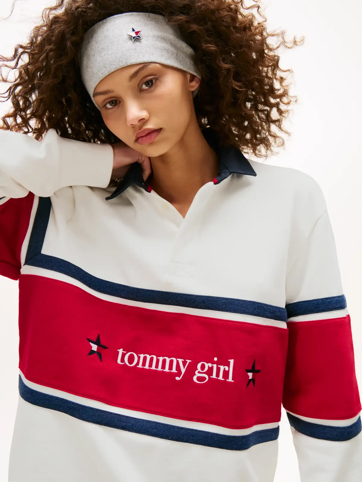 TOMMY GIRL RUGBY POL, YBL