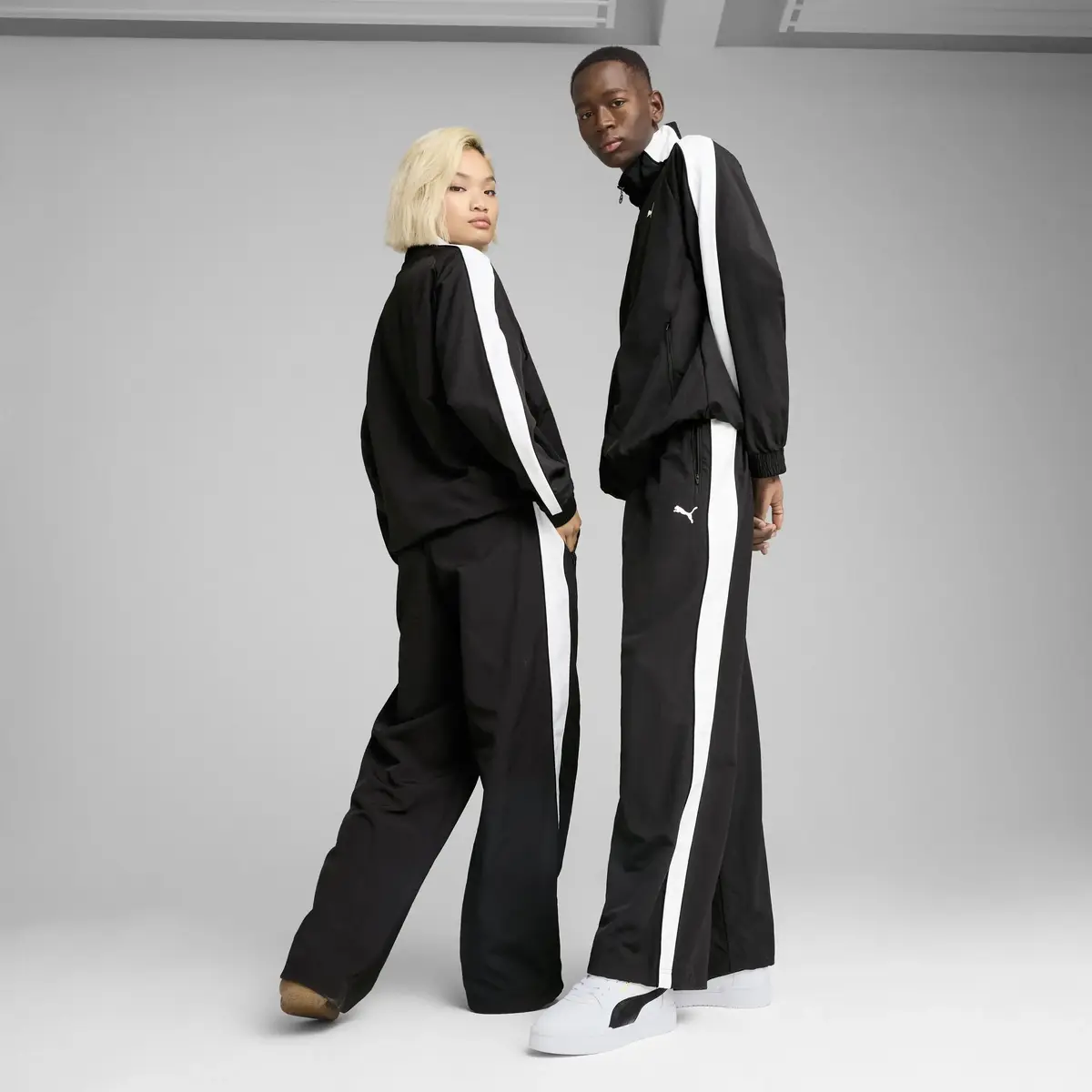 Puma T7 Oversized Track Pants Siyah Erkek Eşofman Altı