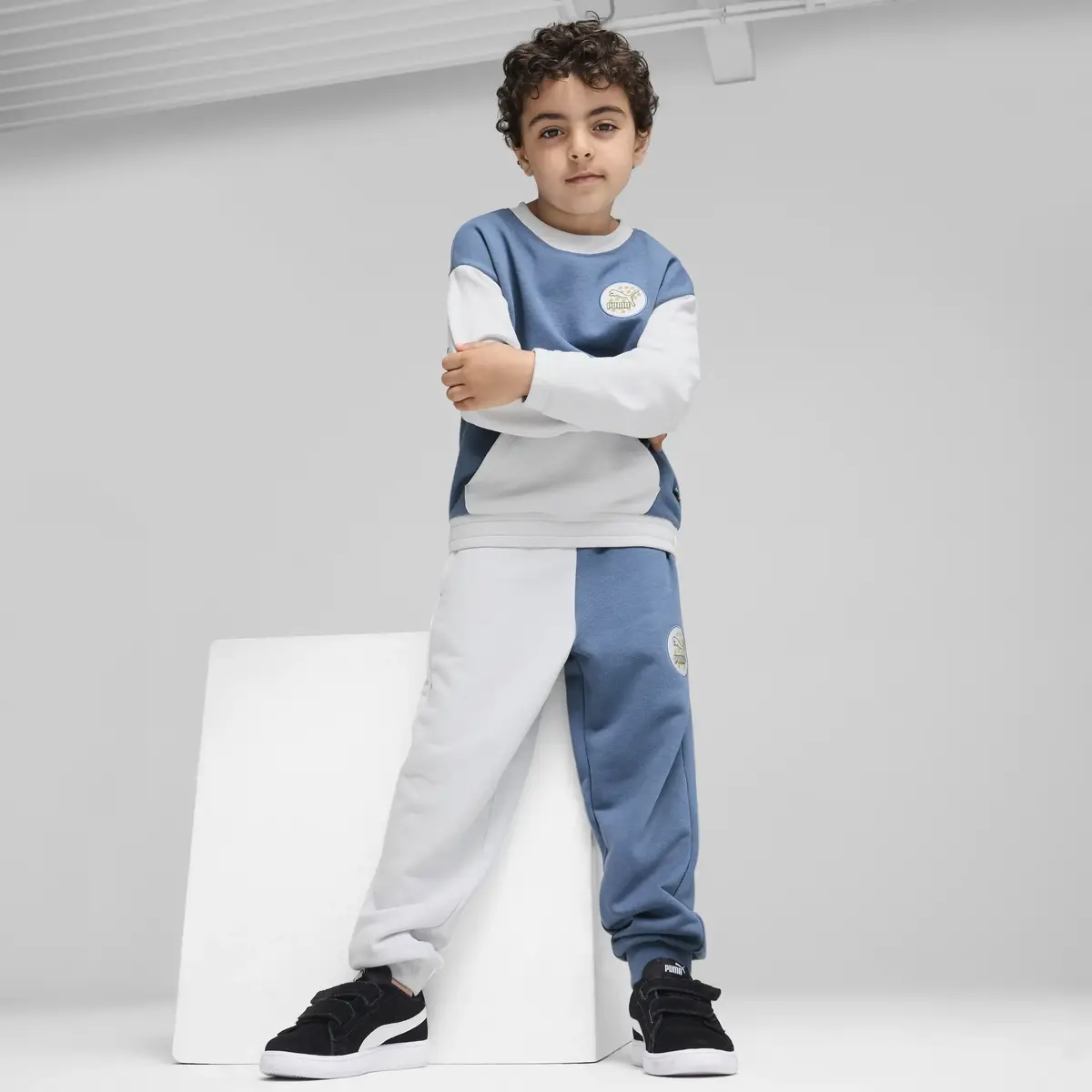Puma CLASSICS FC Crew Mavi Erkek Sweatshirt