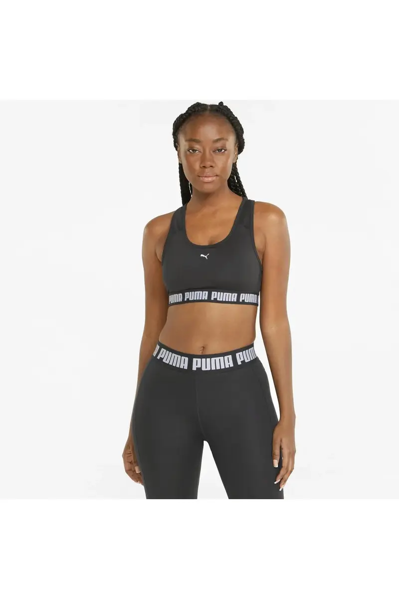 Puma Mid Impact Puma Strong Bra Siyah Kadın Spor Sütyeni