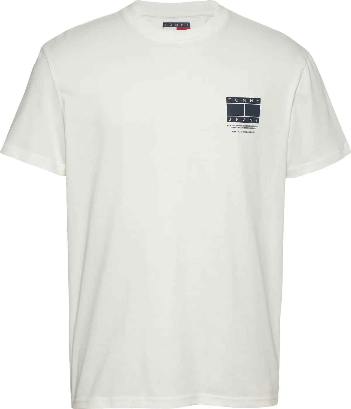 Tommy Hilfiger TJM REG DNA GRAPHIC, YBL Beyaz Erkek T-Shirt & Polo