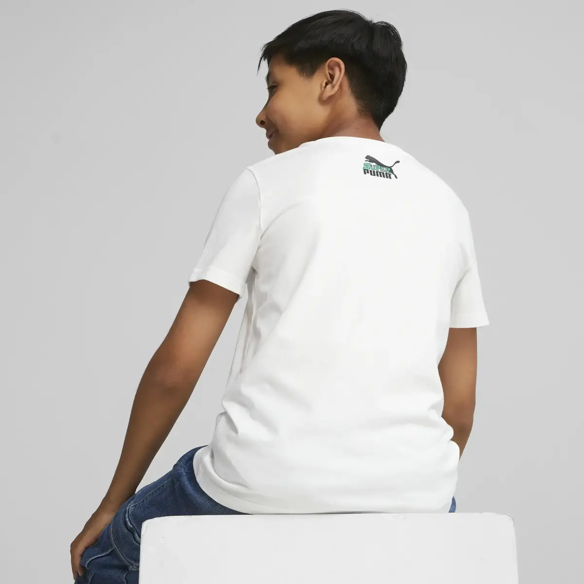 Puma CLASSICS SUPER Tee B Beyaz Erkek T-Shirt & Polo