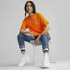 Puma DOWNTOWN Relaxed Graphic Tee Turuncu Kadın T-Shirt