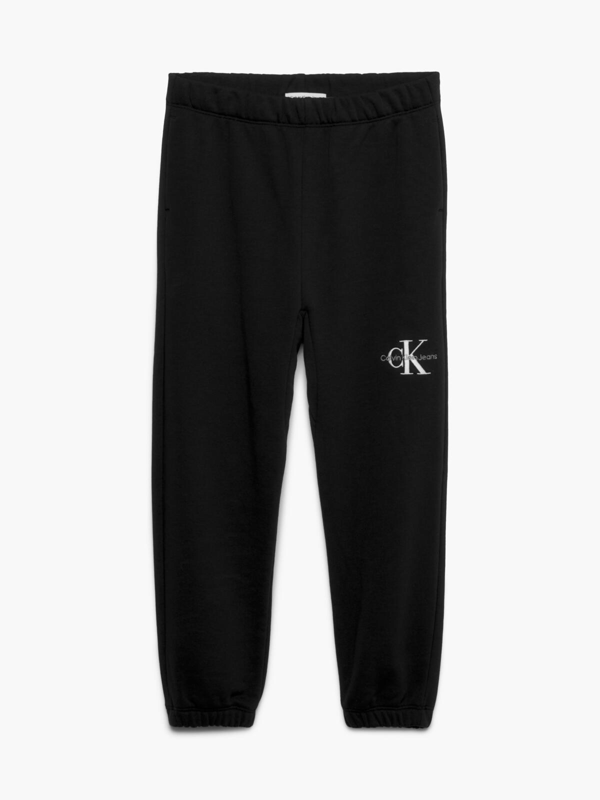 Calvin Klein MONOGRAM OFF PLACED Kadın Siyah Eşofman Altı