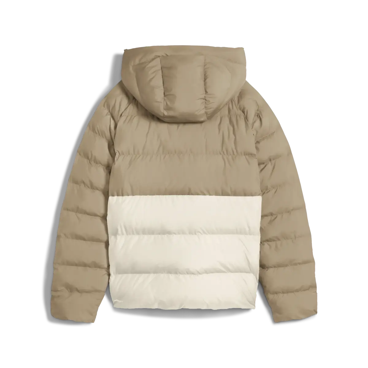 Puma Mono Hooded Jacket Krem ve Bej Kadın Kapüşonlu Kaz Tüyü Mont