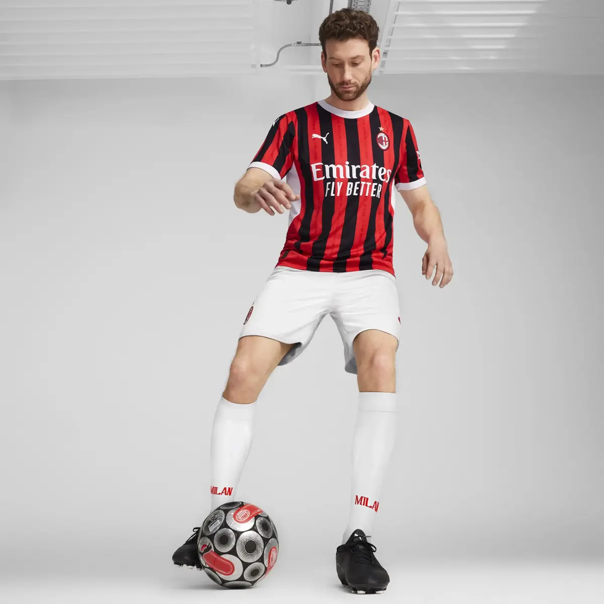 PUMA ACM Home Jersey Replica Kırmızı Erkek Forma