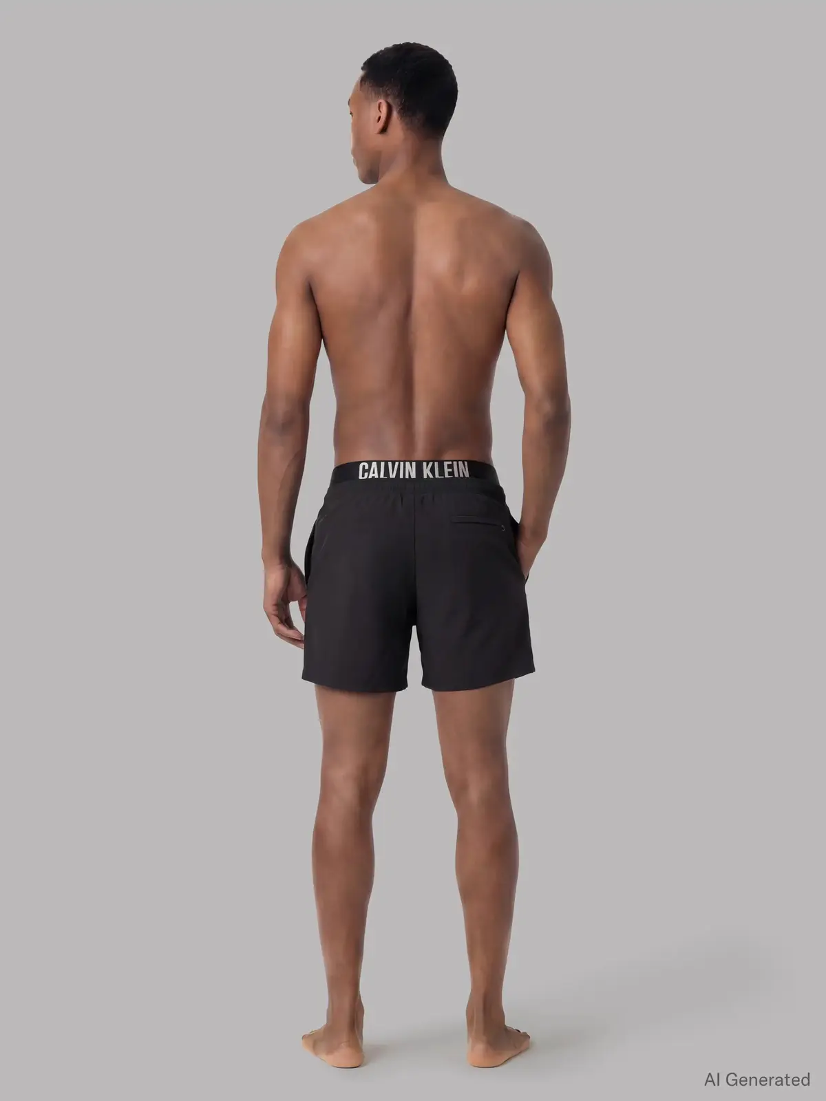 Calvin Klein MEDIUM DRAWSTRING CO Siyah Erkek Deniz Şortu