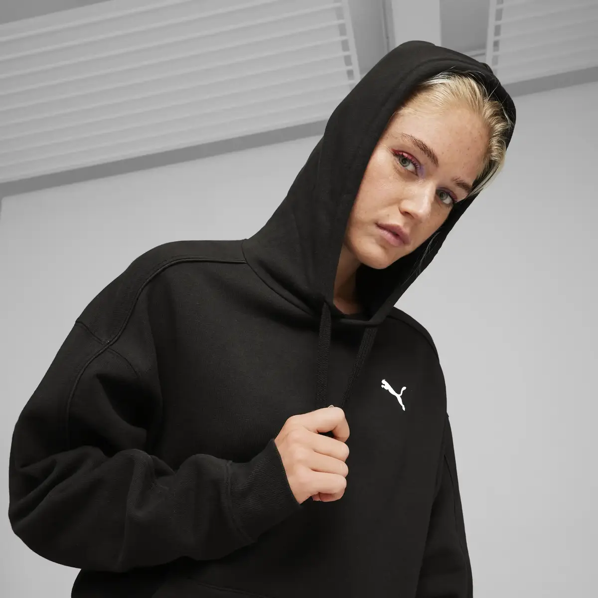 PUMA HER Hoodie TR Siyah Kadın Sweatshirt