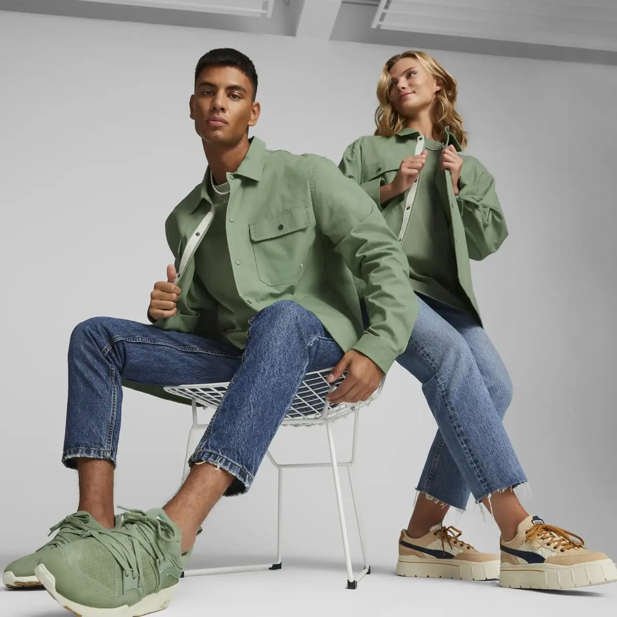 Puma Mmq Ripstop Overshirt Erkek Fermuarlı Sweatshirt