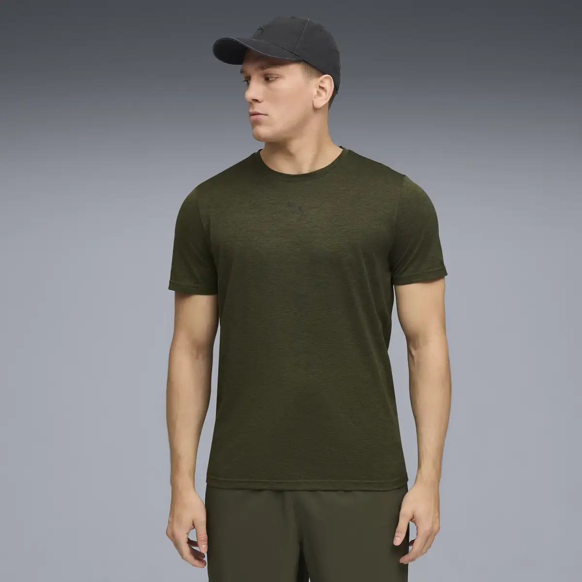 Puma ESSENTIALS HEATHER CAT Tee Erkek T-Shirt & Polo