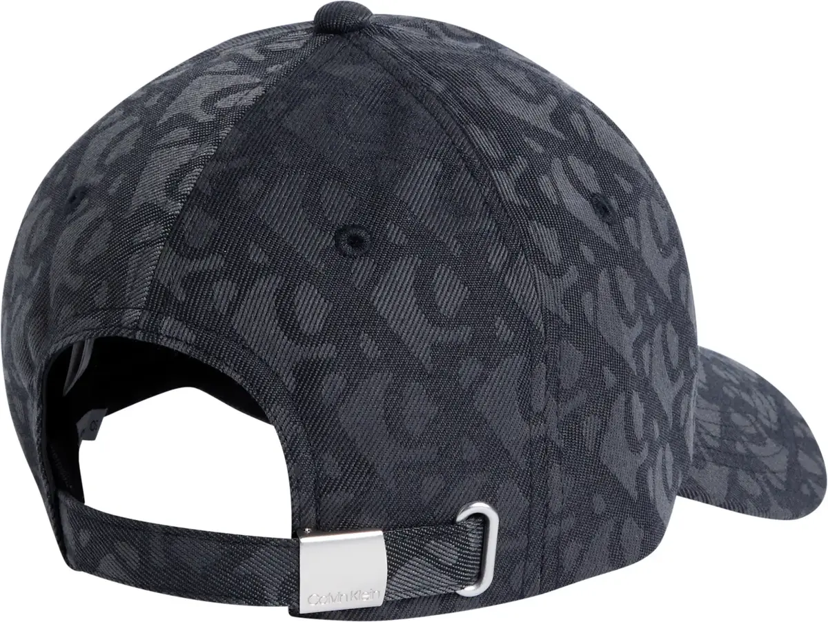 Calvin Klein AOP 6 PANEL BASEBALL CAP Siyah Kadın Şapka