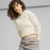 Puma DARE TO Cropped Hoodie Bej Kadın Hoodie