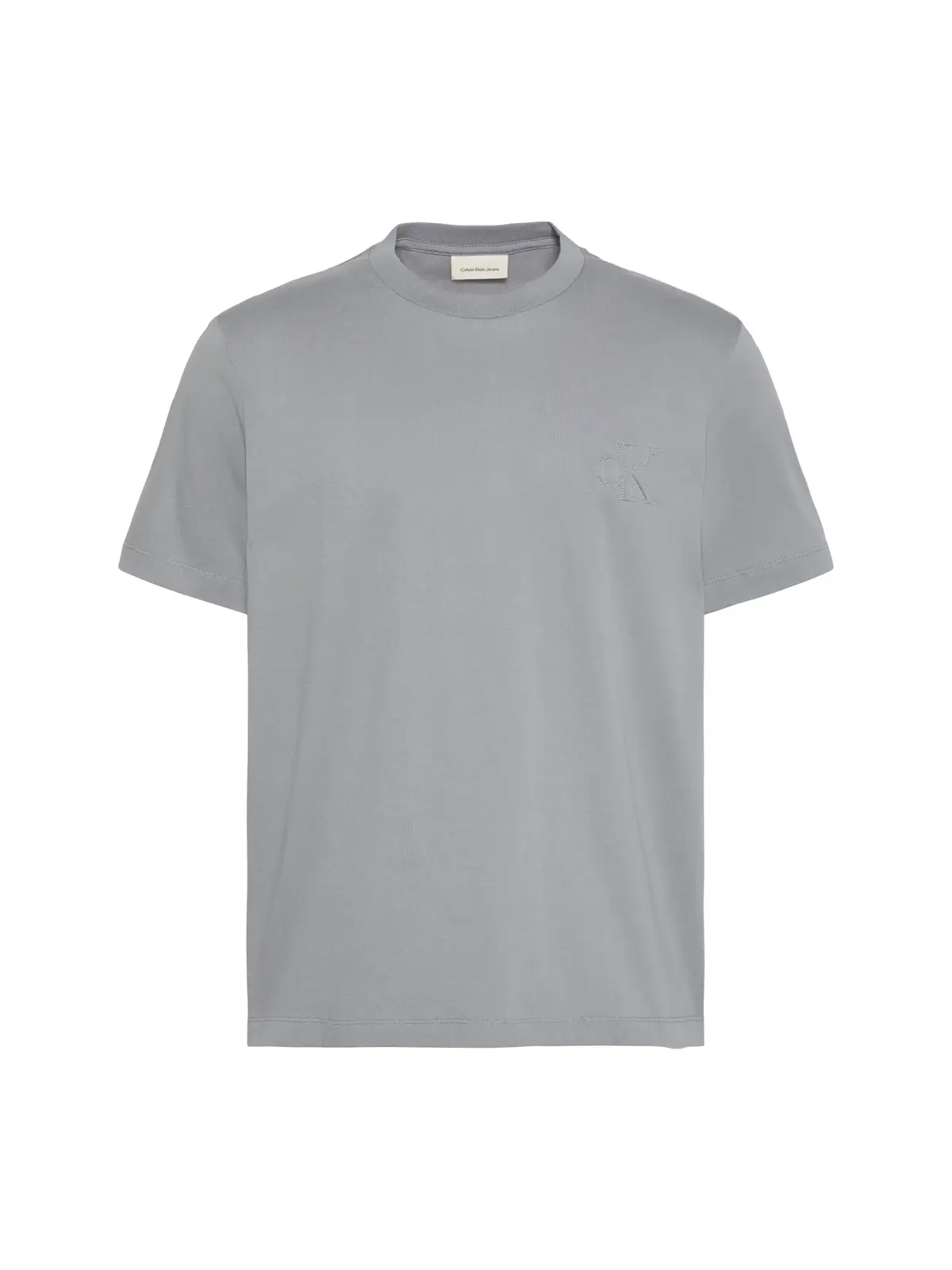 Calvin Klein SS 30S JERSEY EASY Gri Erkek Tişört