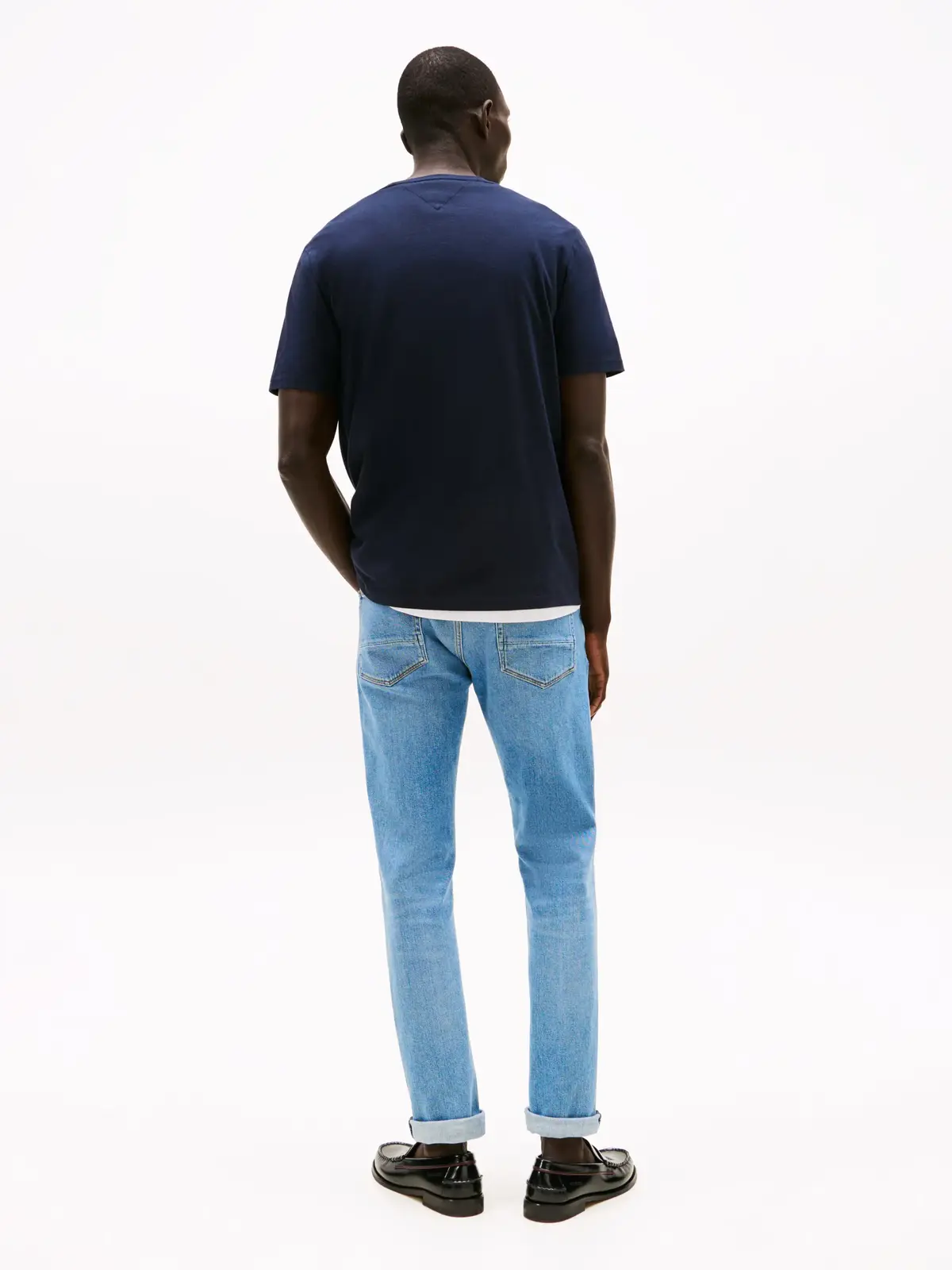 Tommy Hilfiger RWB HILFIGER TEE Erkek Siyah T-Shirt