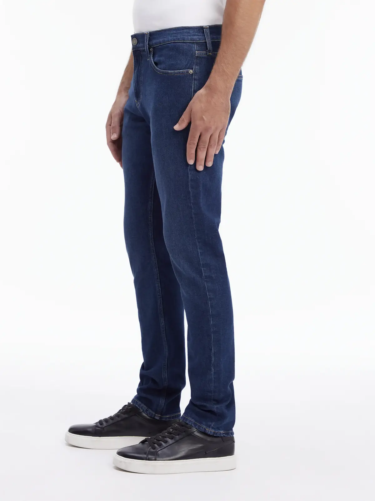 Calvin Klein SLIM FIT DARK BLUE Erkek Mavi Kot Pantolon