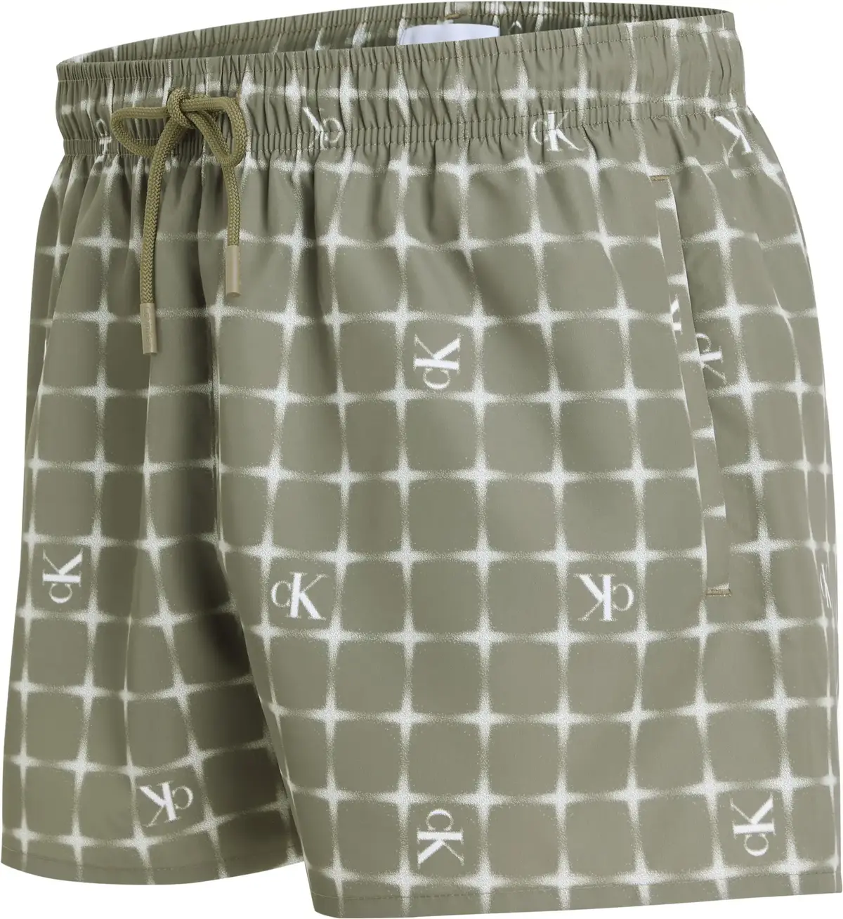 Calvin Klein SHORT DRAWSTRING-PRI, 0H8 Yeşil Erkek Mayo