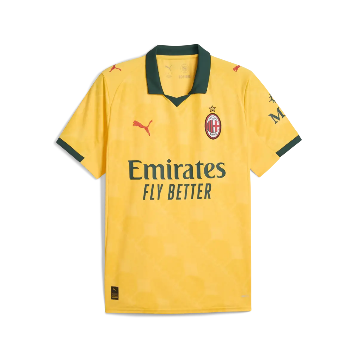 Puma ACM 3rd Jersey Replica Sarı Erkek Forma