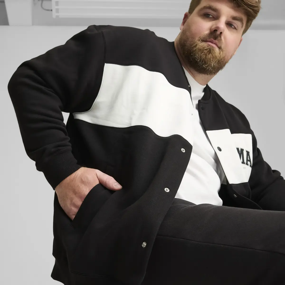 Puma SQUAD Bomber Jacket Siyah Erkek Sweatshirt