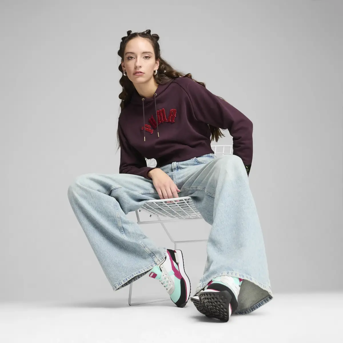 Puma CLASSICS Relaxed Hoodie Siyah Kadın Hoodie