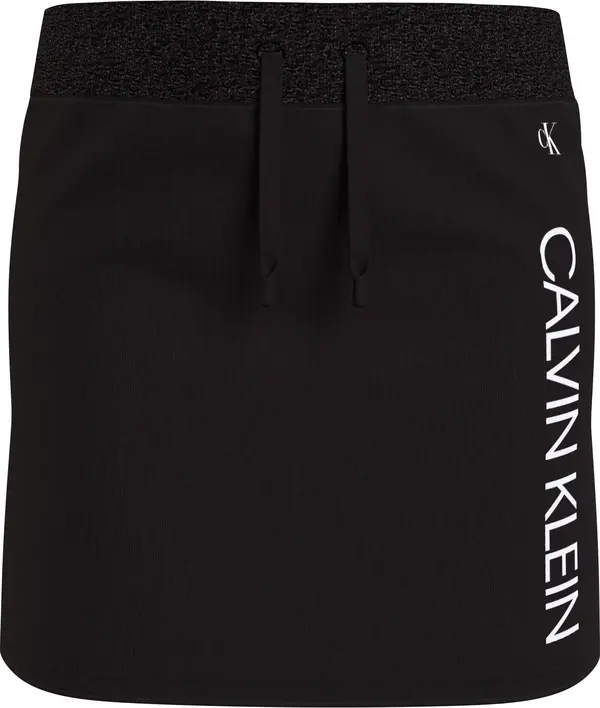 Calvin Klein INSTITUTIONAL LOGO S Kadın Siyah Etek