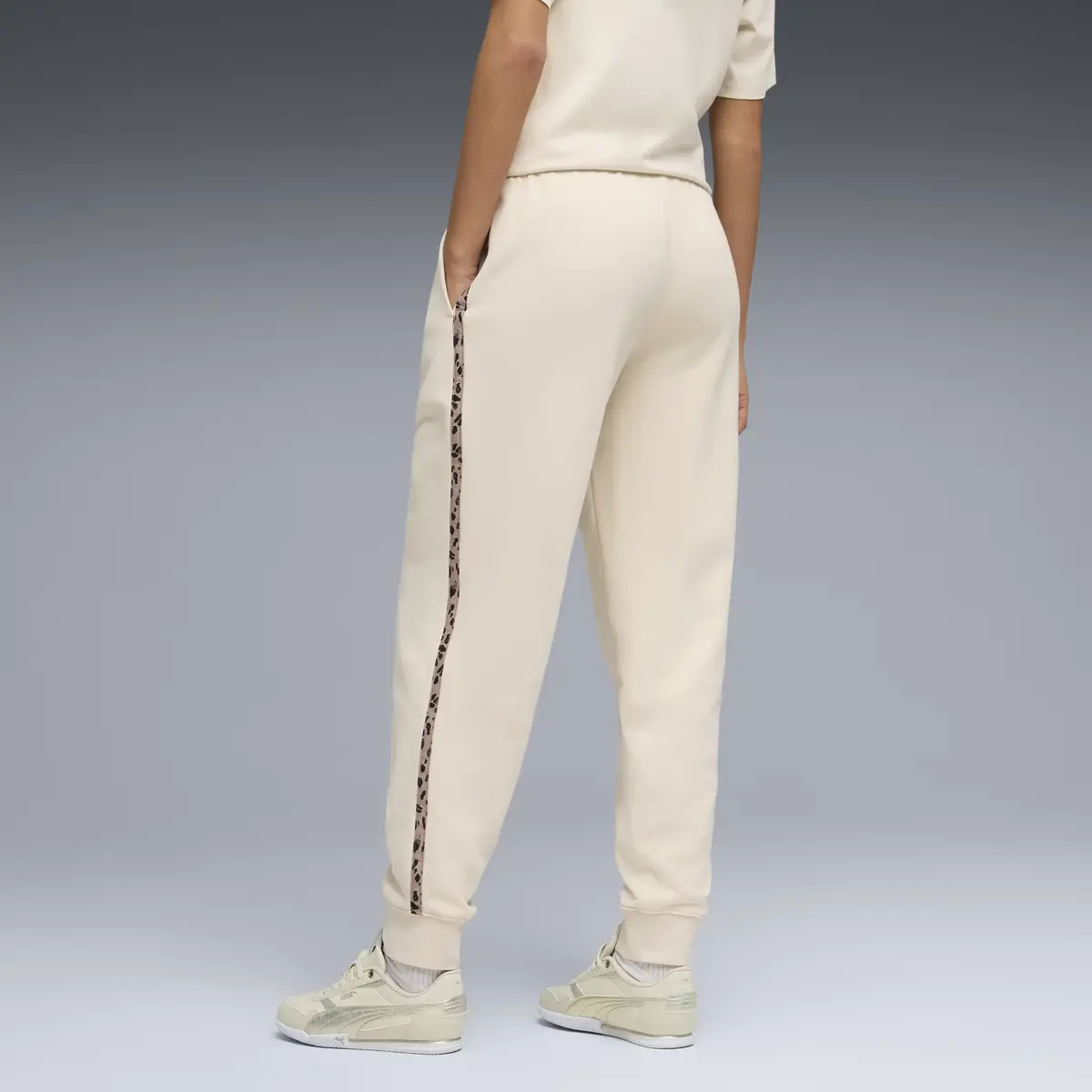Puma ESS GRAPHIC Animal Pants Krem Kadın Eşofman Altı