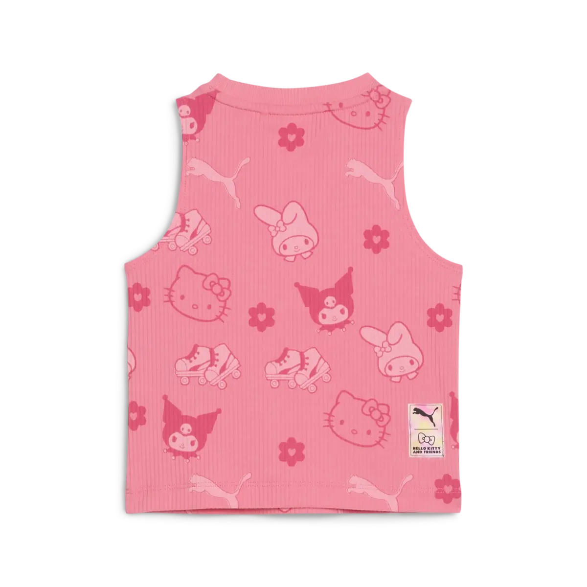 Puma X HK&FR Ribbed Tank Top Pembe Kız Çocuk Tişört