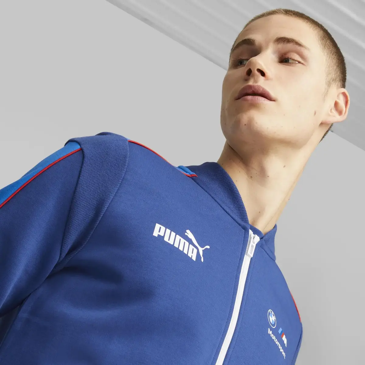 Puma BMW M Motorsport MT7 Fermuarlı Pr Blue Sweatshirt