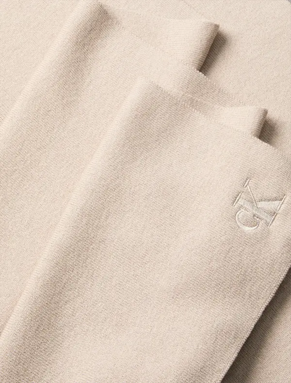 Calvin Klein CK FINE RIB SCARF, RMU Bej Kadın Atkı
