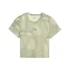 Puma DARE TO AOP Baby Tee Haki Kadın Crop