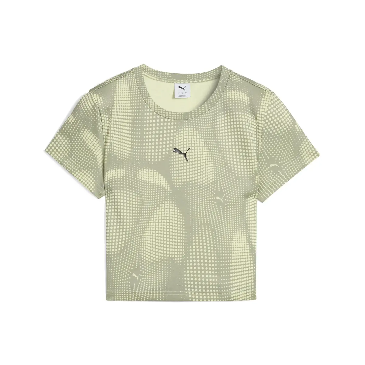 Puma DARE TO AOP Baby Tee Haki Kadın Crop