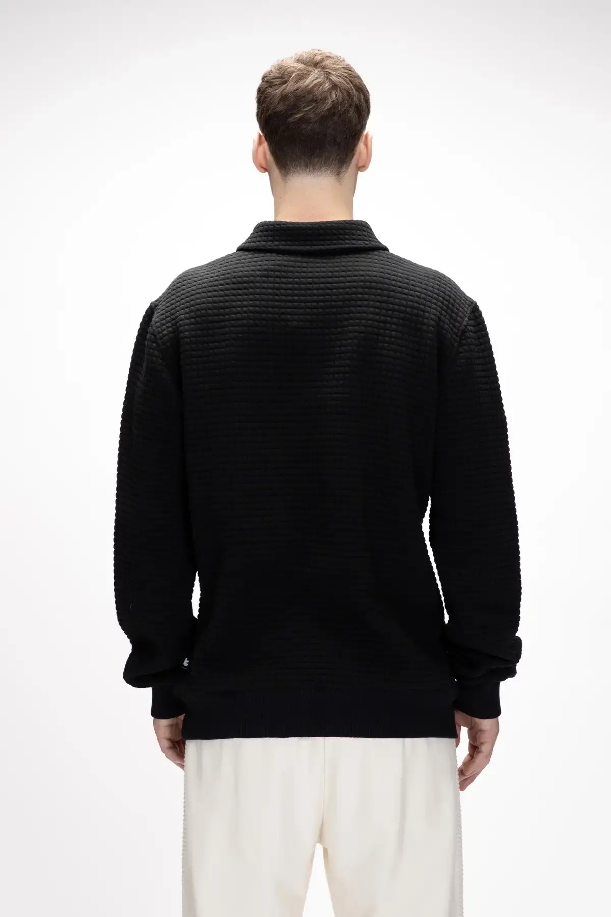 BAD BEAR DIEZ HALF ZIP Erkek Siyah Fermuarlı Sweatshirt