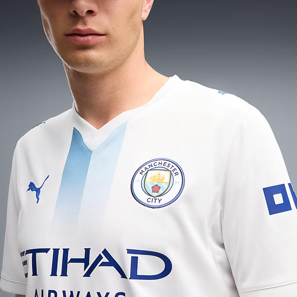PUMA MCFC Third Jersey Replica Beyaz Erkek Forma