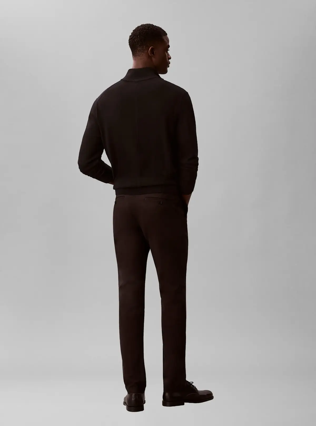 Calvin Klein SLIM SATEEN CHINO TR Siyah Erkek Pantolon