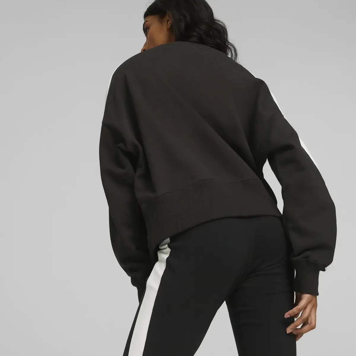 Puma T7 Crew Siyah Kadın Sweatshirt