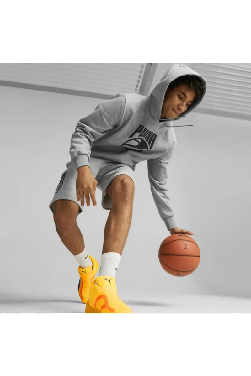 Puma Posterize Hoodie Gri Erkek Basketbol Hoodie