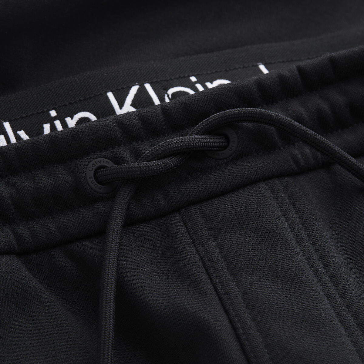 Calvin Klein CUT OFF LOGO TAPE HW Erkek Siyah Eşofman Altı