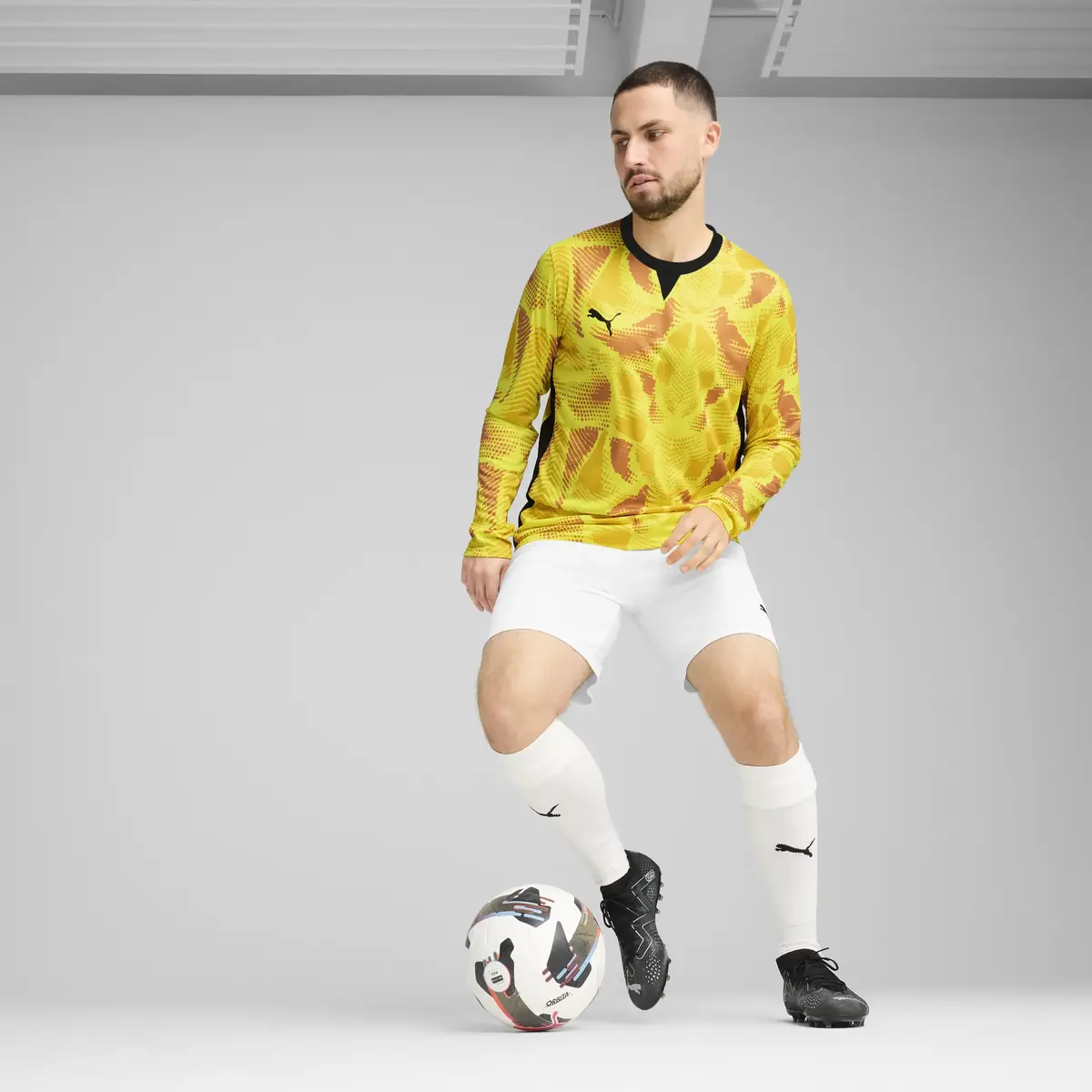 PUMA TEAMTARGET GK LS JERSEY Sarı Erkek Kaleci Forması