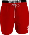 Calvin Klein MEDIUM DOUBLE WAISTB Erkek Kırmızı Deniz Şortu