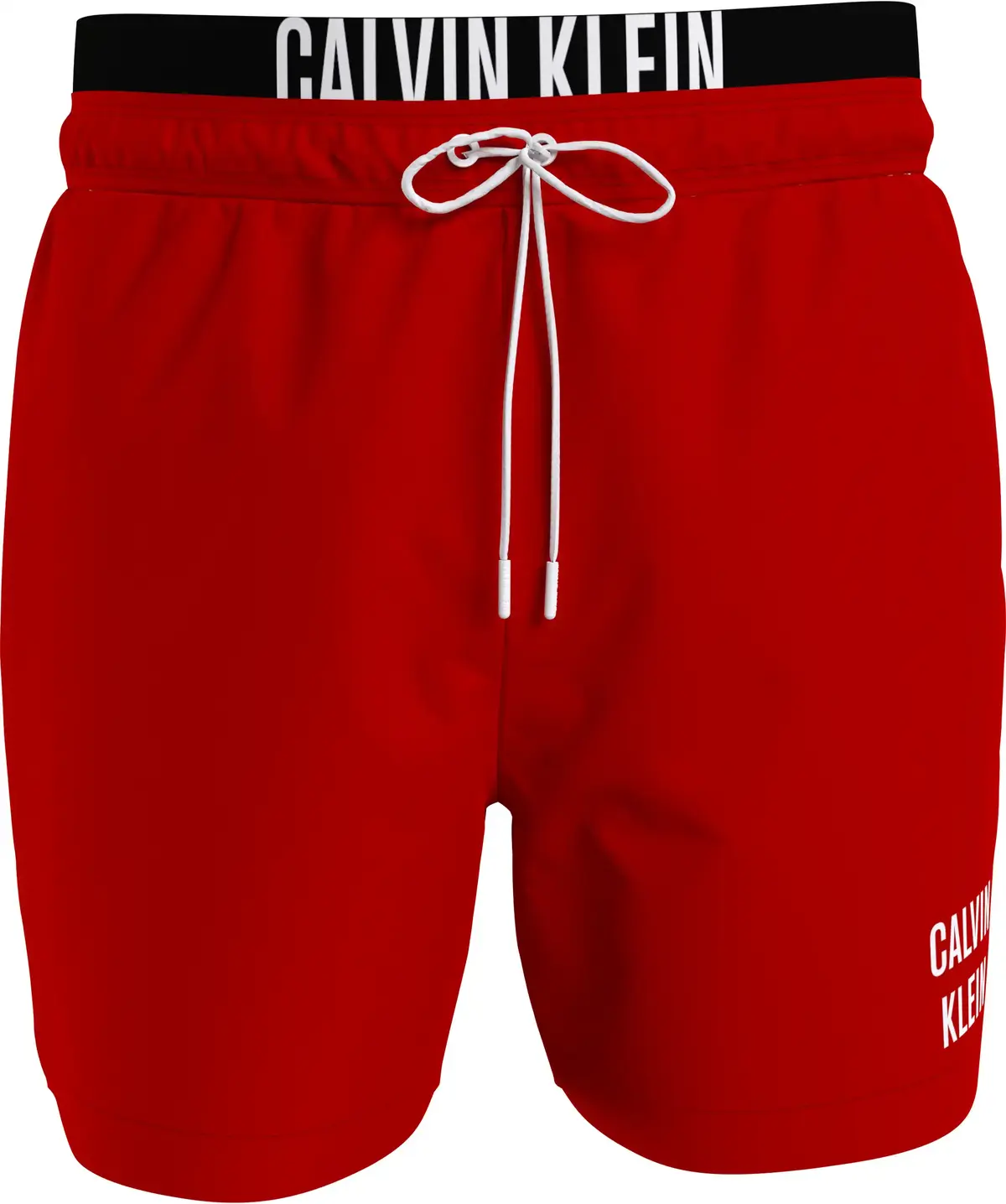 Calvin Klein MEDIUM DOUBLE WAISTB Erkek Kırmızı Deniz Şortu