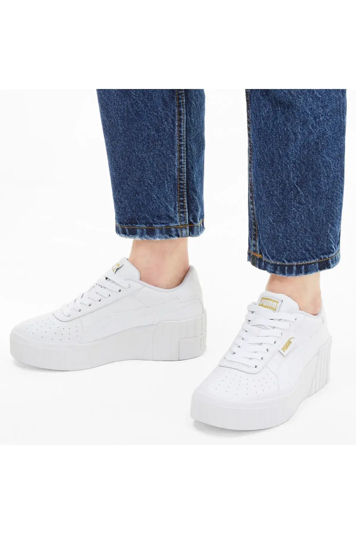 Puma Cali Wedge Wns Beyaz Kadın Günlük Spor Ayakkabı