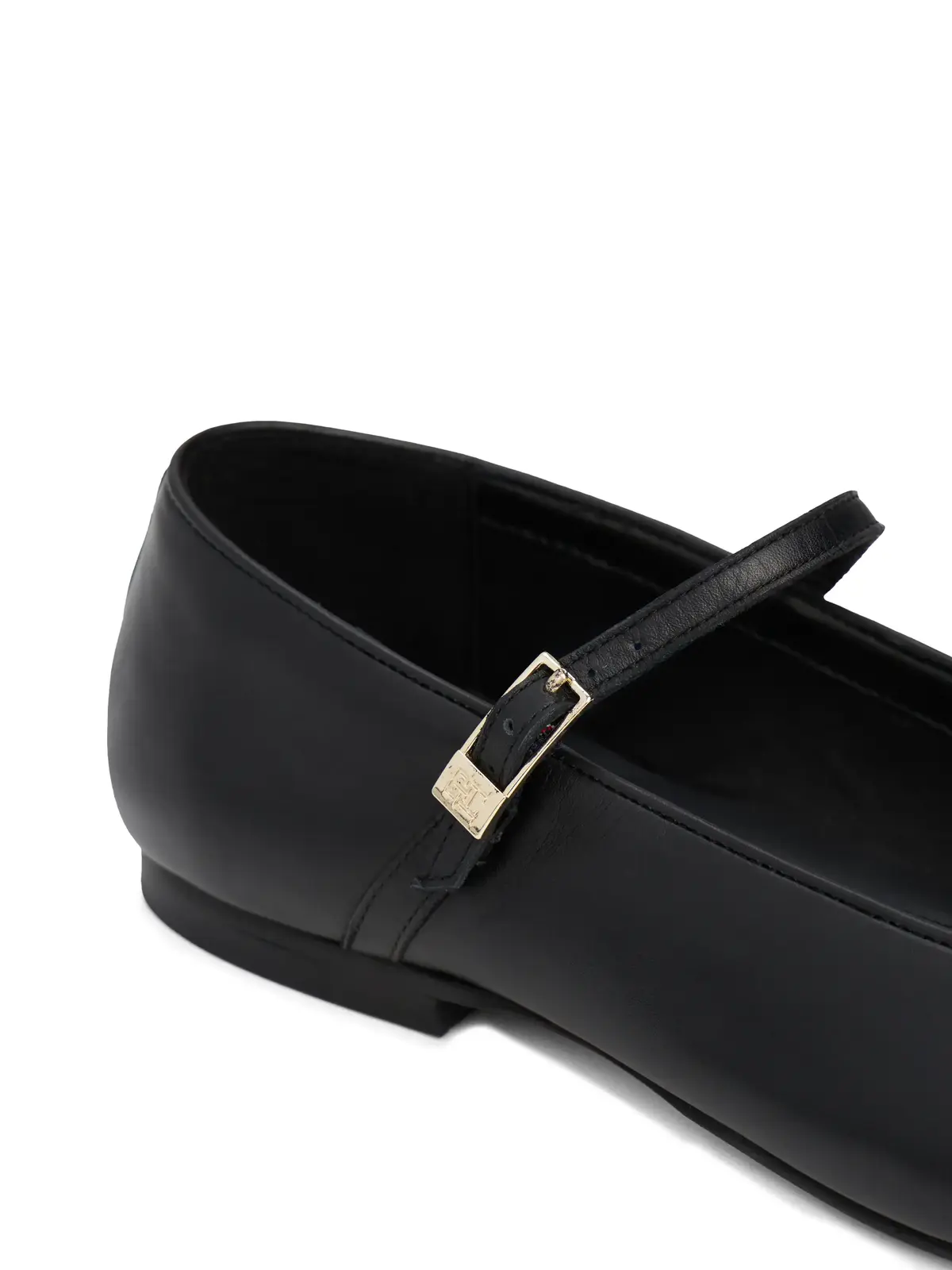 Tommy Hilfiger SMOOTH LEATHER MARYJ Kadın Siyah Babet