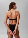 Calvin Klein TRIANGLE Siyah Boyundan Bağlamalı Logolu Bikini Üstü