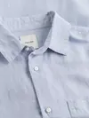 Calvin Klein LINEN COTTON REGULAR, DWE Mavi Erkek Gömlek