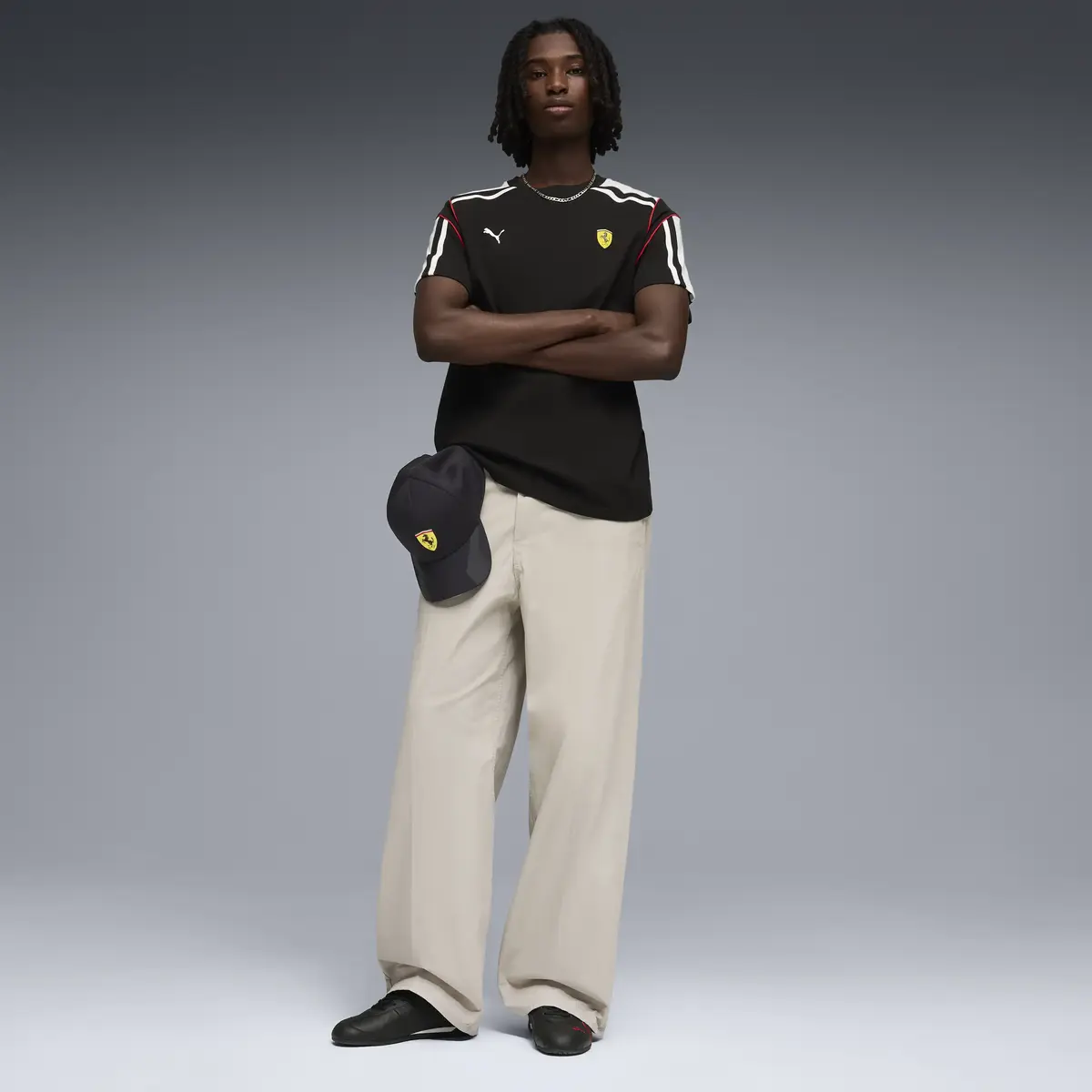 Puma Ferrari MT7 Tee Siyah Erkek T-Shirt