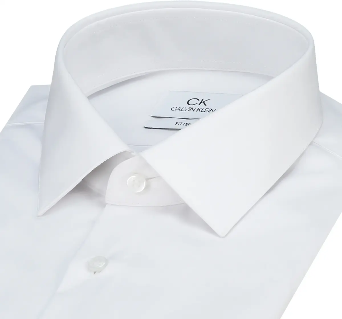 Calvin Klein POPLIN EASY IRON FIT Erkek Beyaz Gömlek