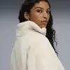 Puma Soft Fleece jacket Krem Kadın Mont